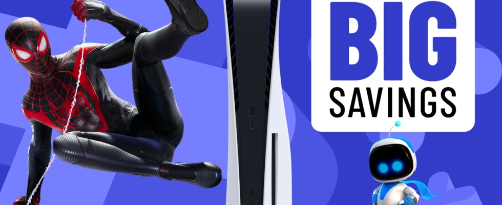 PS5 game deals with Spider-Man Miles Morales, Astro Bot and PS5 console