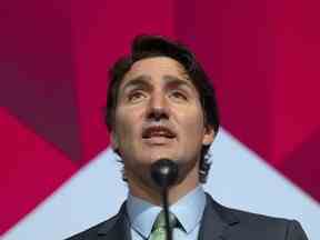 Le premier ministre Justin Trudeau prononce un discours liminaire sur les relations Canada-Mexique et la compétitivité nord-américaine à l'Université Centro de Mexico, le mercredi 11 janvier 2023.