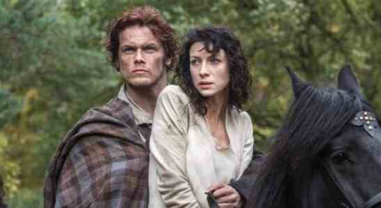 Sam Heughan and Caitriona Balfe in Outlander Season 1
