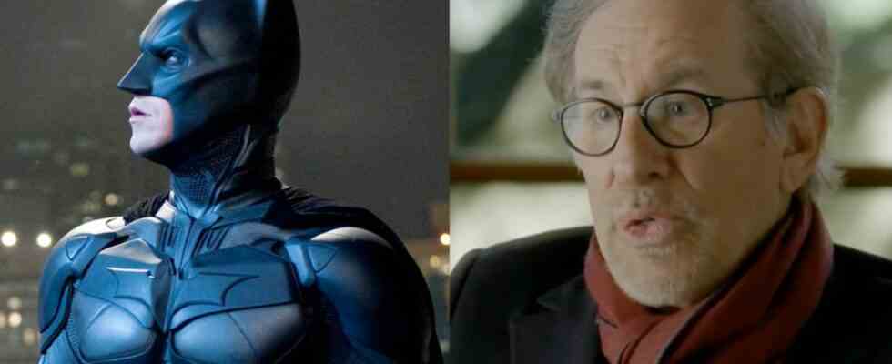 Christian Bale as Batman in The Dark Knight, Steven Spielberg interviewed for HBO