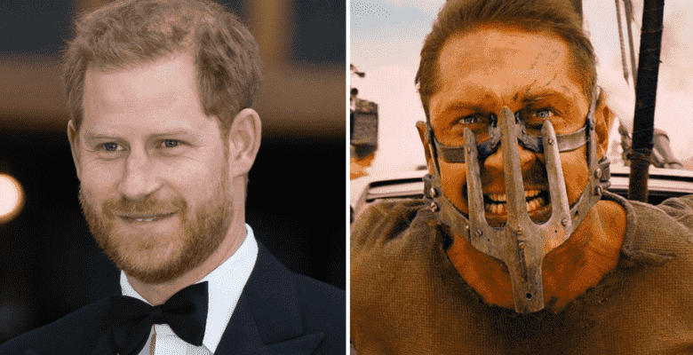 Prince Harry, Tom Hardy in "Mad Max: Fury Road"