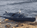 Ce drone marin s'est échoué en Crimée le mois dernier, avec des photos de celui-ci publiées sur les réseaux sociaux.  HI Sutton affirme que la forme et le design distinctifs du jet d'eau correspondent à ceux du Sea-Doo.