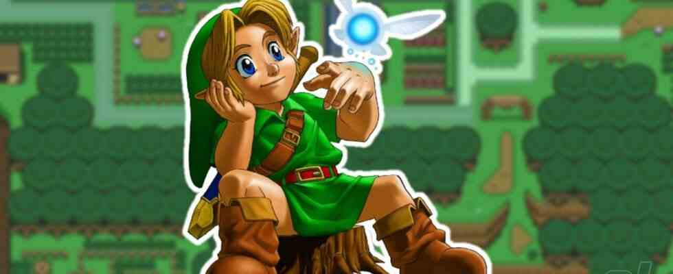 Aléatoire: Manga In Old Zelda: Link To The Past Guide montre le compagnon de fée pré-Navi de Link