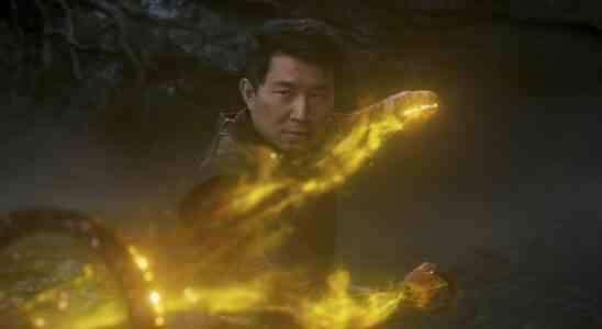 Shang-Chi battling Mandarin with Ten Rings in Marvel movie