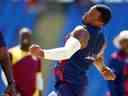 Cricket - premier test - West Indies nets - Sir Vivian Richards Stadium, Antigua, Antigua-et-Barbuda - 7 mars 2022. Shannon Gabriel des Antilles pendant les filets.