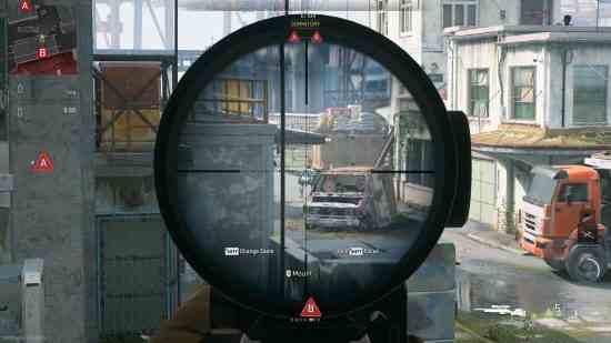 Meilleure classe de lunette rapide dans Modern Warfare 2: un tireur d'élite vise un ennemi