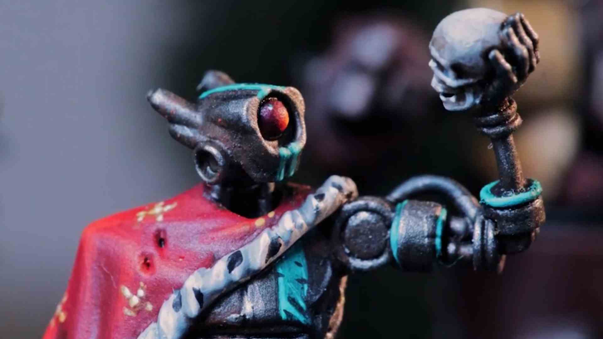 Plan rapproché de Zone Wars de la figurine Mecha King