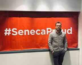 Ryan Reynolds a visité le Seneca College à Toronto le mercredi 1er février.