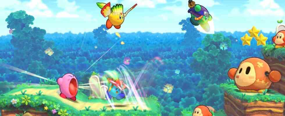Le nouveau remasterisateur Switch de Kirby a le chaos d'un match Smash Bros. avec 4 joueurs