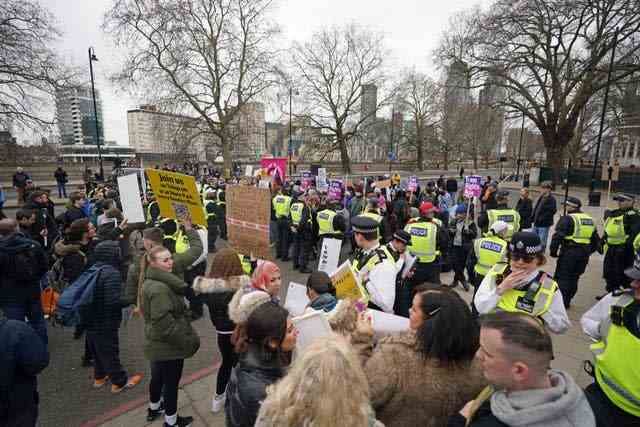Protestation de la Tate Britain