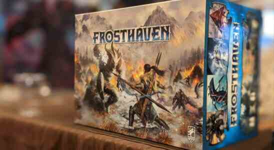 The Frosthaven box sat on a table