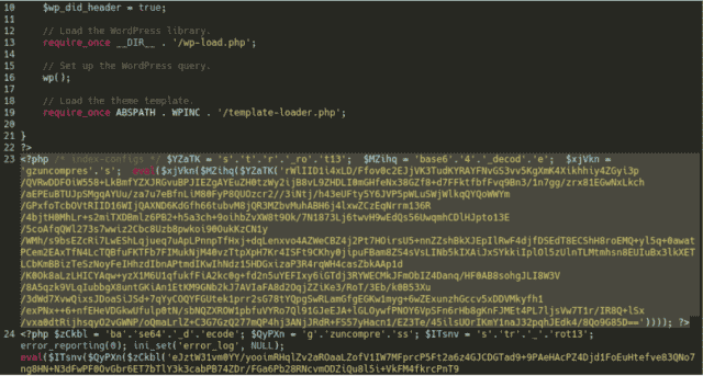 Code PHP de porte dérobée lorsqu'il est encodé avec base64.