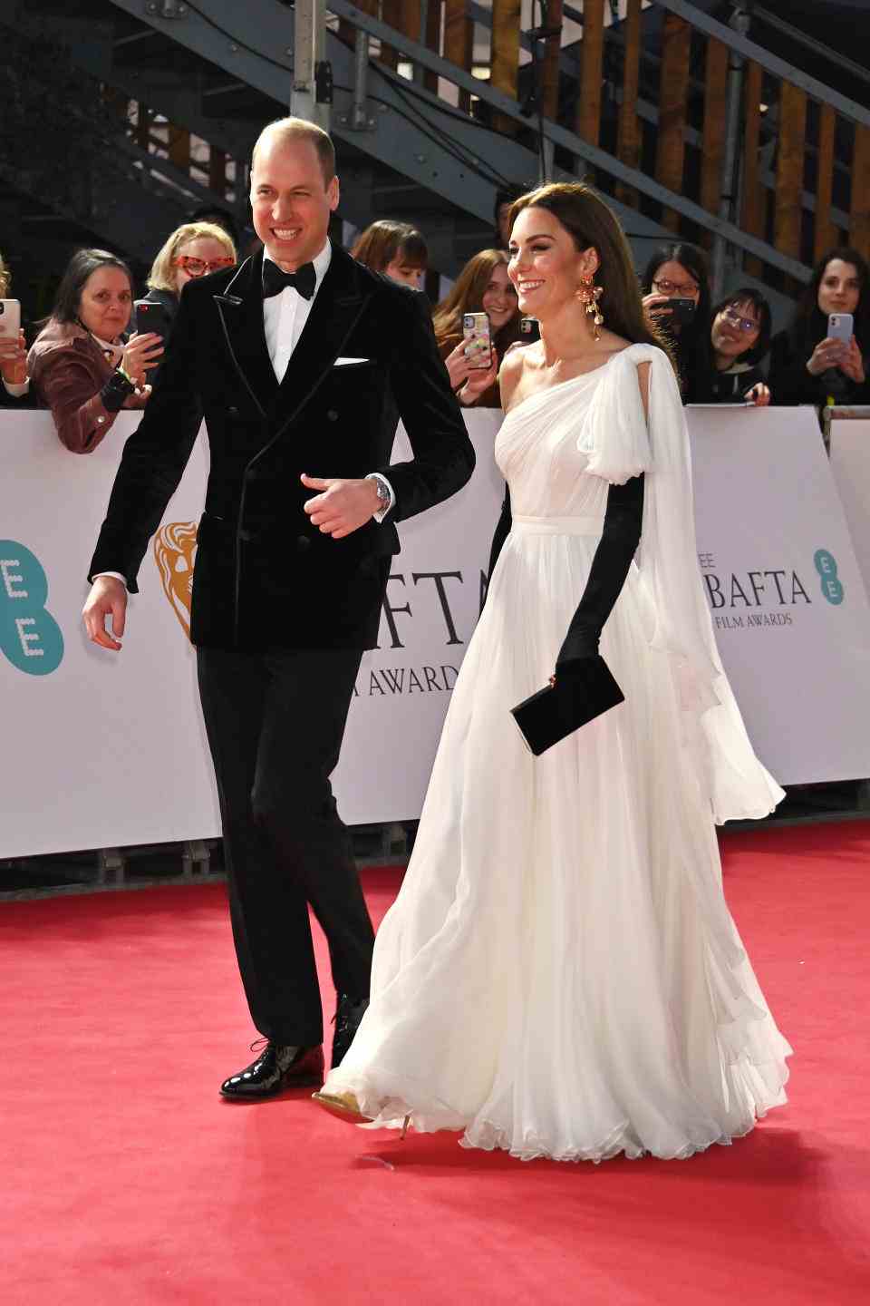 Prince et princesse de Galles aux EE BAFTA Film Awards 2023