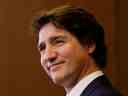 Le premier ministre du Canada Justin Trudeau participe à une conférence de presse sur la Colline du Parlement à Ottawa le 17 février 2023. REUTERS/Blair Gable
