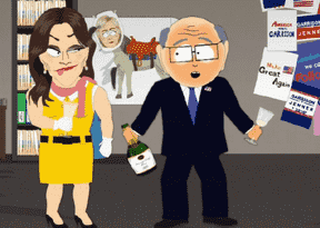 Caitlyn Jenner et M. Garrison sur la course présidentielle.  STUDIOS DU PARC DU SUD