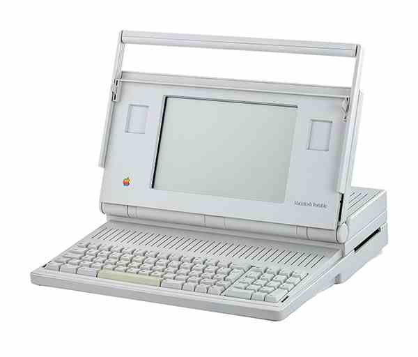 Le Macintosh Portable pesait 16 livres et a été abandonné en 1991.