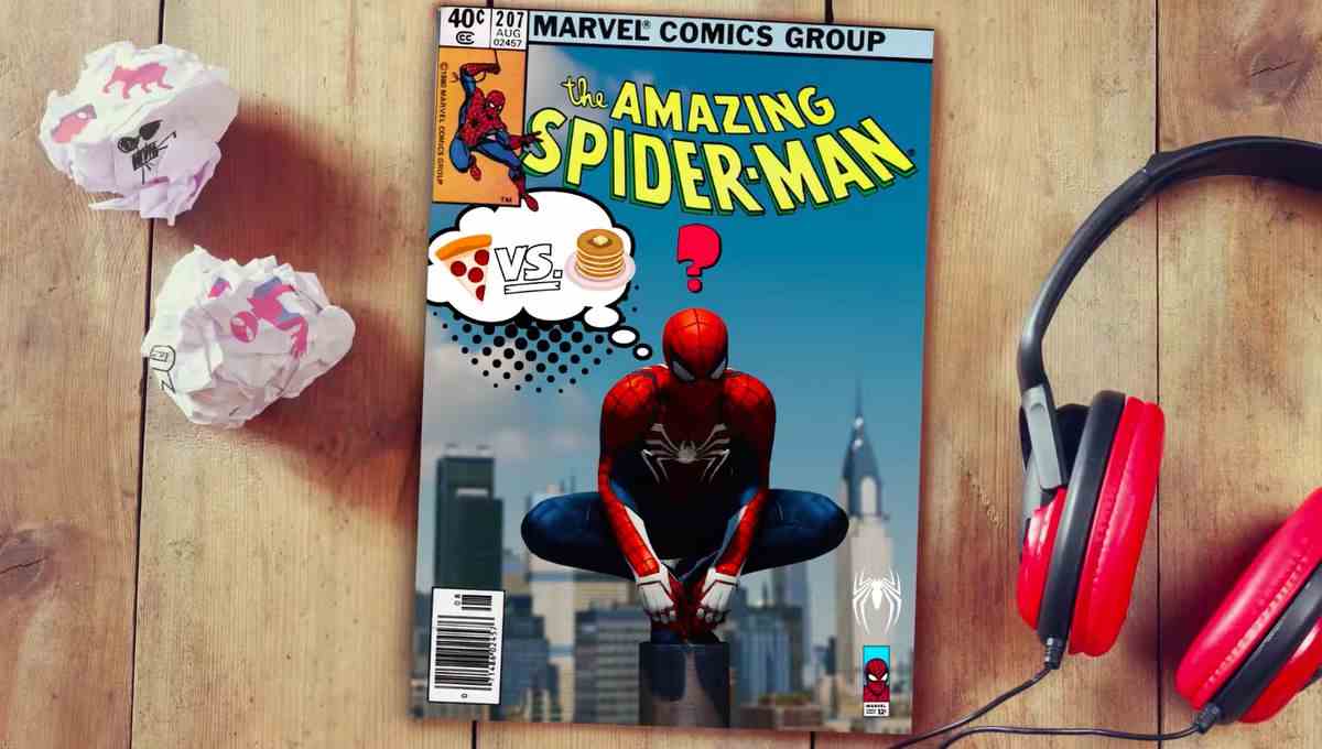 Spider-Man - couverture de bande dessinée en mode photo