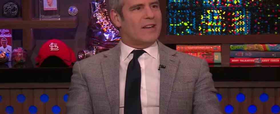 screenshot of Andy Cohen on Watch What Happens Live