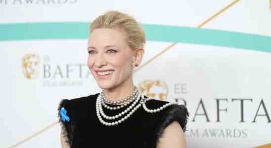 LONDON, ENGLAND - FEBRUARY 19: Cate Blanchett attends the EE BAFTA Film Awards 2023 at The Royal Festival Hall on February 19, 2023 in London, England. (Photo by Dominic Lipinski/Getty Images)