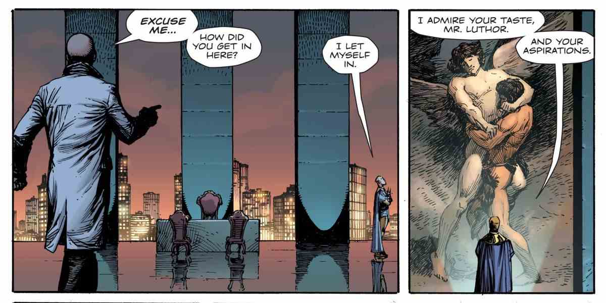 Lex Luthor et Adrian Veidt dans Doomsday Clock #2, DC Comics, 2018.