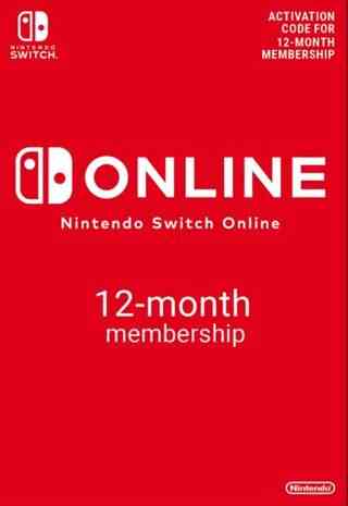 Abonnement Nintendo Switch Online de 12 mois (365 jours)