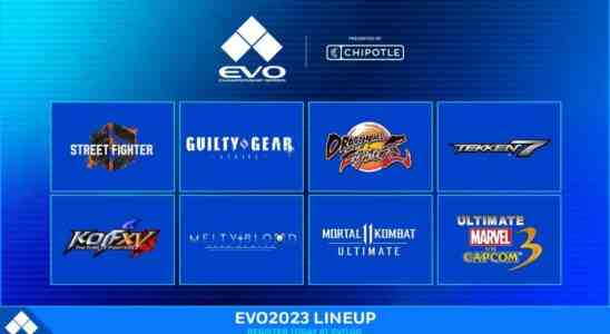 La gamme Evo 2023 dévoilée, comprend Street Fighter 6, Ultimate Marvel vs Capcom 3 et Granblue Fantasy Versus: Rising