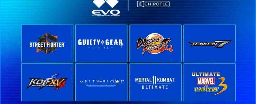 La gamme Evo 2023 dévoilée, comprend Street Fighter 6, Ultimate Marvel vs Capcom 3 et Granblue Fantasy Versus: Rising
