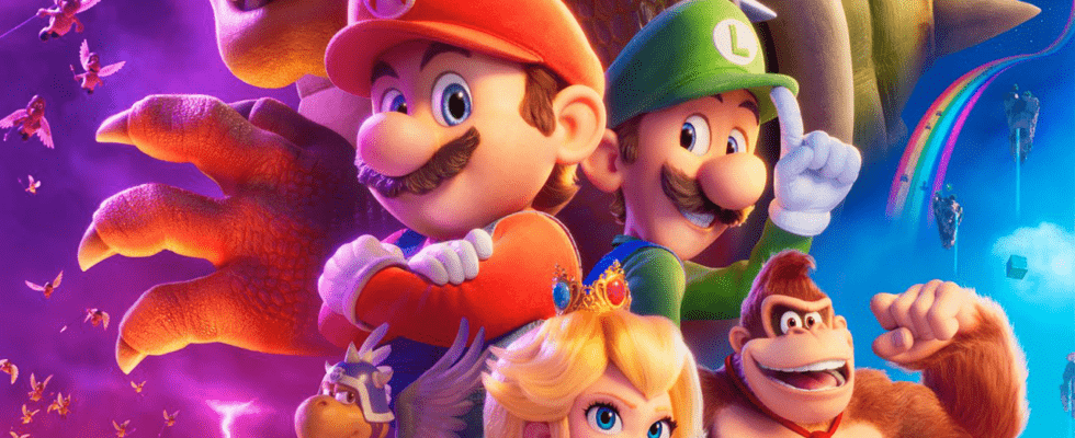 L'affiche du film Super Mario Bros. présente tous nos personnages préférés du royaume des champignons