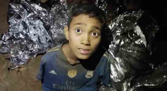One of the 12 boys from a Thai soccer team stranded in a cave