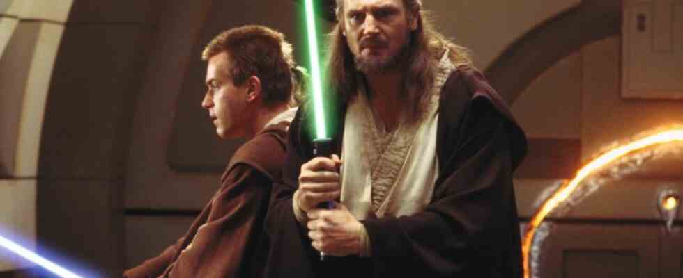 Qui-Gon Jinn and Obi-Wan Kenobi in Star Wars: The Phantom Menace