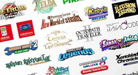 L'infographie de Nintendo présente chaque jeu présenté dans le Direct de février 2023