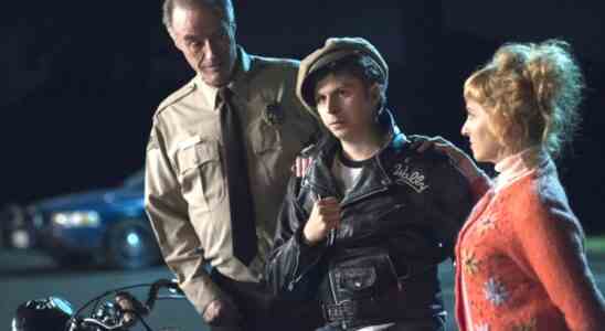 Harry Goaz, Michael Cera and Kimmy Robertson in a still from Twin Peaks. Photo: Suzanne Tenner/SHOWTIME