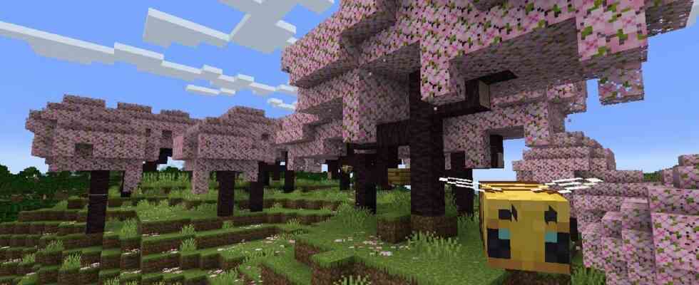 Minecraft obtient un nouveau biome de fleurs de cerisier dans la grande mise à jour 1.20 de cette année