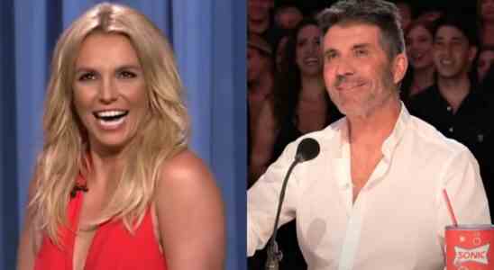 Britney Spears on Jimmy Fallon and Simon Cowell on AGT.
