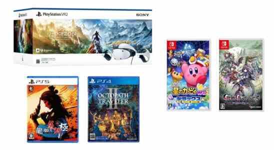 Sorties de jeux japonais de cette semaine : PS VR2, Like a Dragon : Ishin !, Octopath Traveler II, Kirby's Return to Dreamland Deluxe, etc.