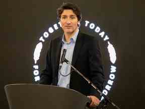 Justin Trudeau à Whitehorse, Yukon, le 12 février 2023. REUTERS/Manu Keggenhoff