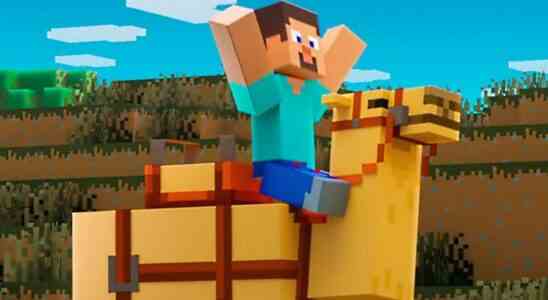 Minecraft 1.20 - Steve celebrates his new camel pal