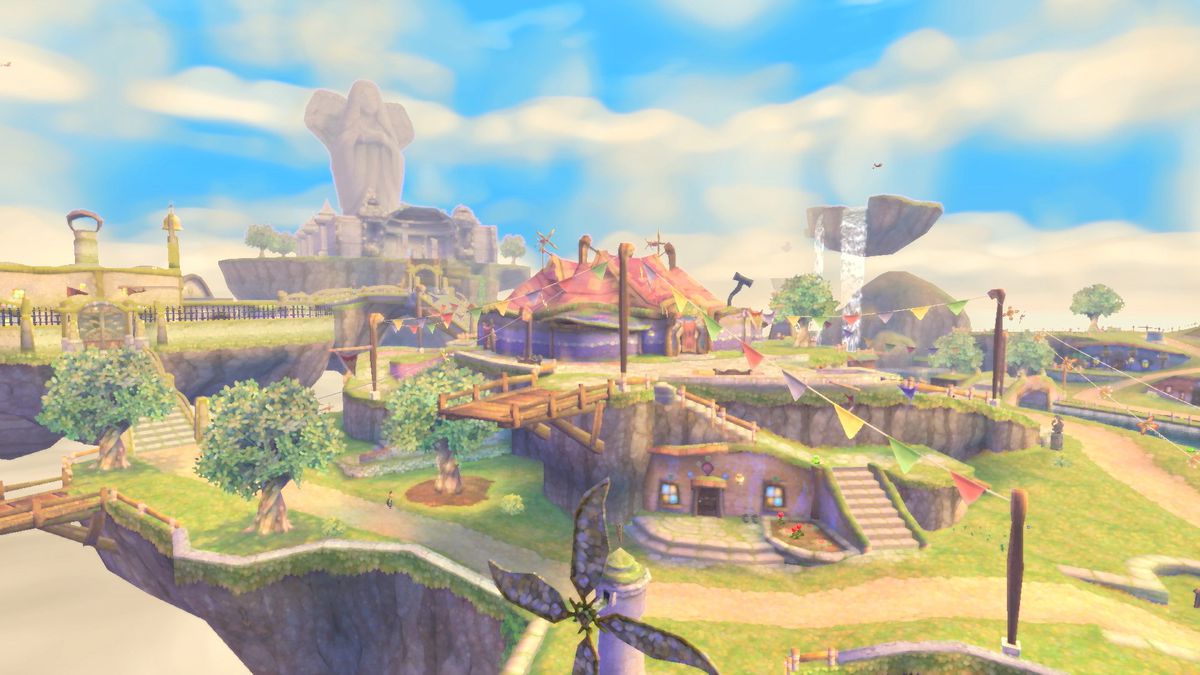 Un aperçu de Skyloft de The Legend of Zelda: Skyward Sword