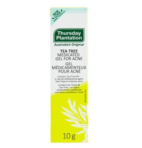 Jeudi Plantation Tea Tree gel médicamenteux pour l'acné.