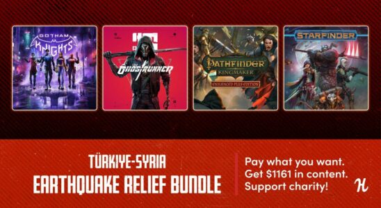 Türkiye-Syria Earthquake Relief Bundle échange 1000 $ de grands jeux contre les secours en cas de catastrophe – Destructoid