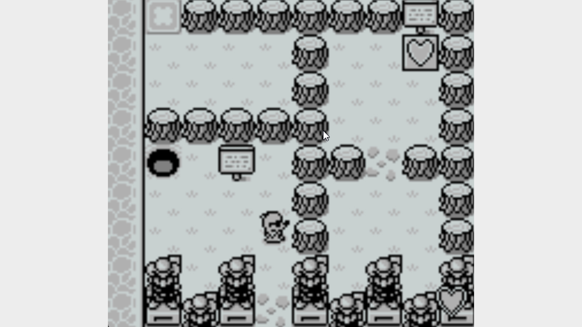 Capture d'écran de Mole Mania sur la Game Boy originale