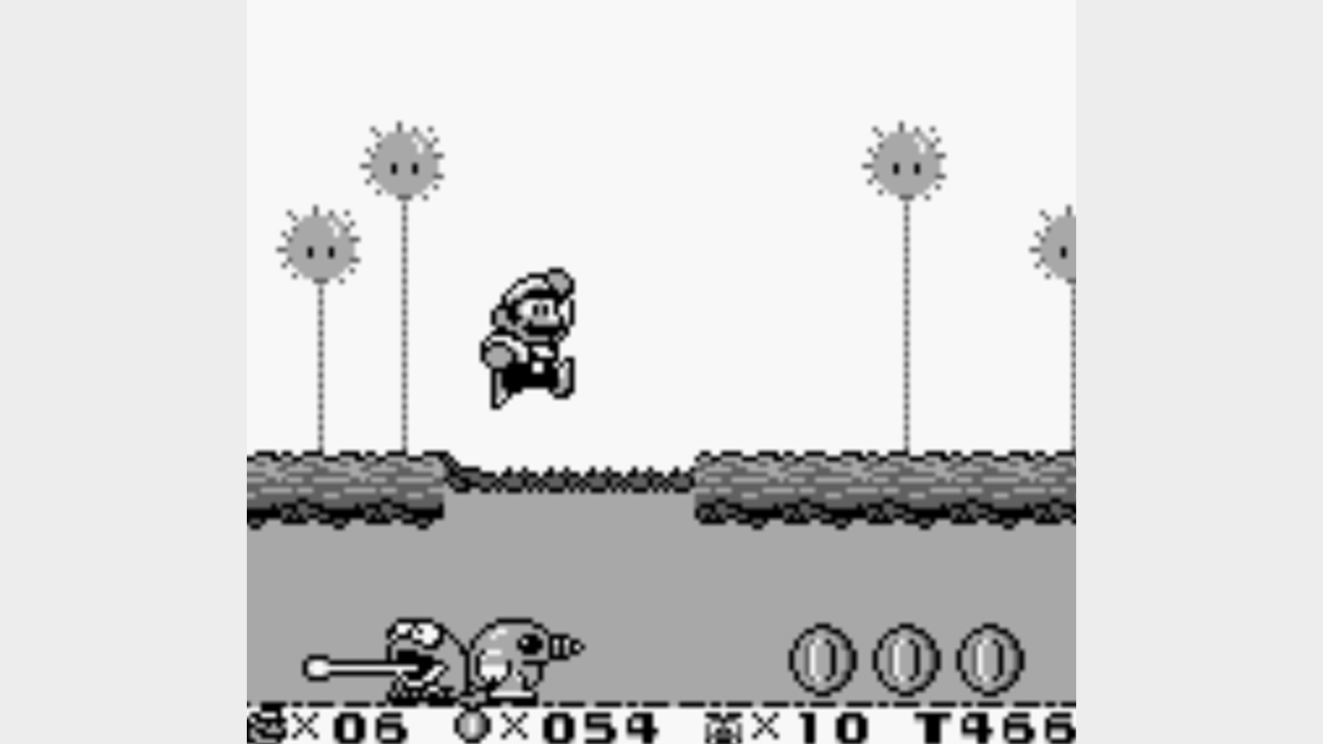 Super Mario Land : 6 pièces d'or capture d'écran originale Game Boy