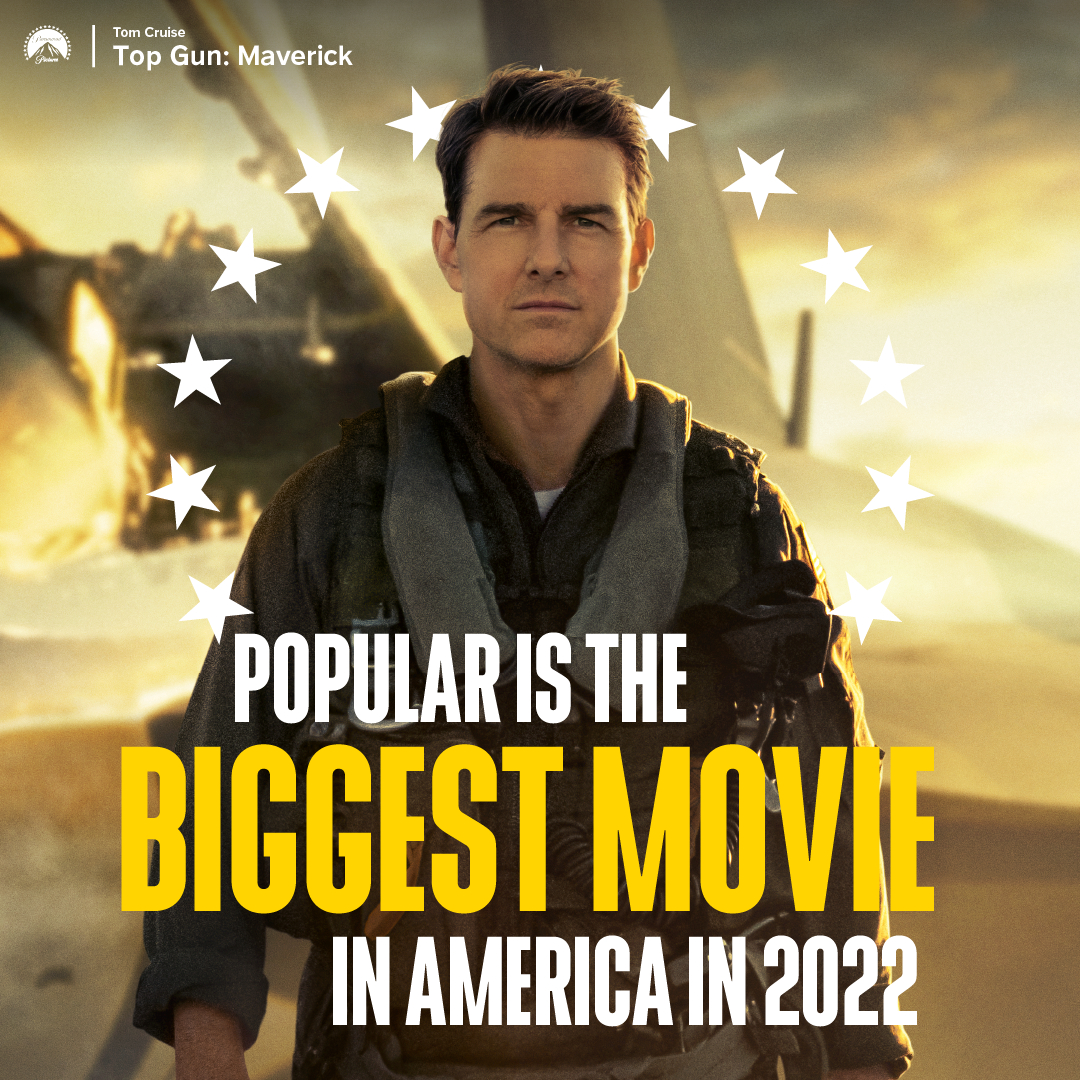 Le "Top Gun : Maverick" art pour la nouvelle campagne de marque "Populaire est primordial"