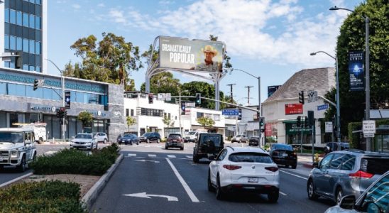 "Popular is Paramount" billboard in Los Angeles
