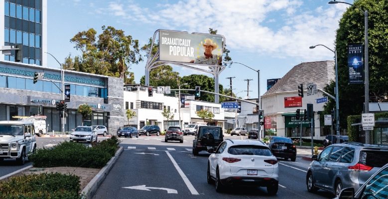 "Popular is Paramount" billboard in Los Angeles