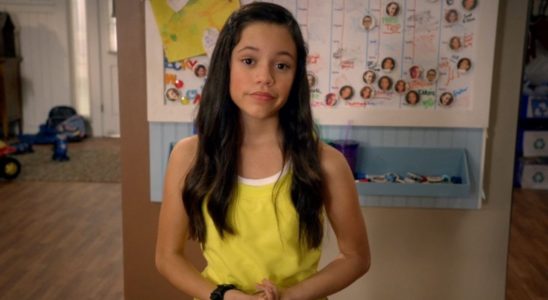 Jenna Ortega looking at the camera in Stuck in the Middle