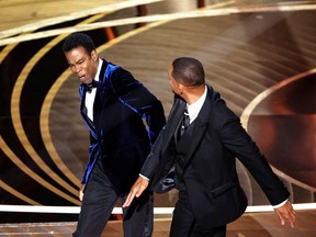 Will Smith gifle Chris Rock aux Oscars en 2022.