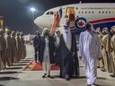 La gouverneure générale Mary Simon arrive à Dubaï le 17 mars 2022.