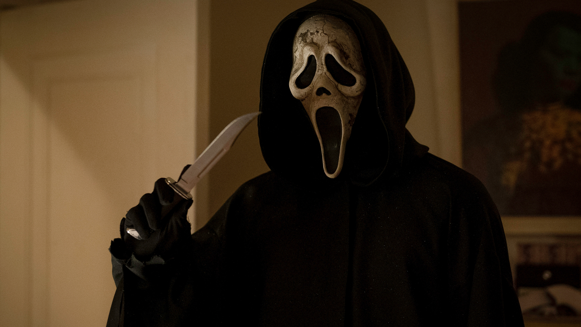 Ghostface dans Paramount Pictures et Scream VI de Spyglass Media Group.  Photo de Philippe Bossé