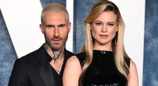 behati prinsloo and adam levine at the vanity fair oscar party in 2023